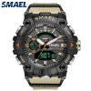 SMAEL 8040 Military Watches Men Sport Watch New 50M Waterproof Wristwatch Stopwatch Alarm LED Light Digital Watches 8040 Men's Sports Watch