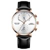 Quartz Watch Men Watches Modern Chronograph Men Watch Leather Strap Watches Man Imitation Luxury Belushi 537 Men'S Sports Watch